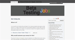 Desktop Screenshot of betatestingjobs.org