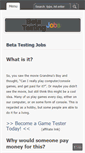 Mobile Screenshot of betatestingjobs.org